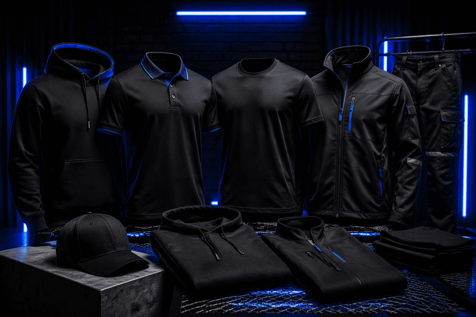 DNA Merch custom garment printing and merchandise showcase
